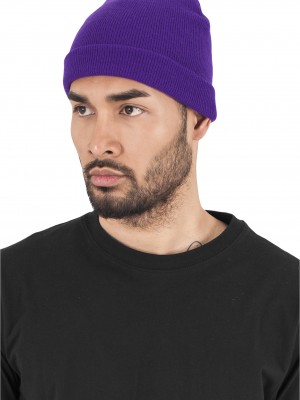 Шапка бийни в лилав цвят Heavyweight Beanie 