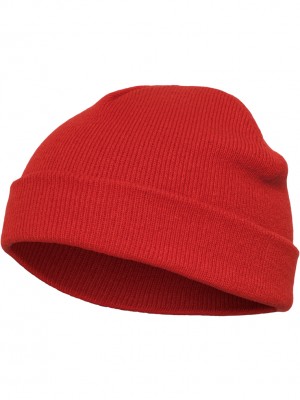 Шапка бийни в червен цвят Heavyweight Beanie 
