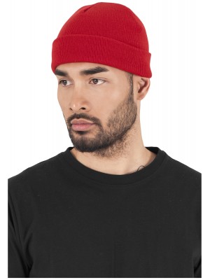 Шапка бийни в червен цвят Heavyweight Beanie 