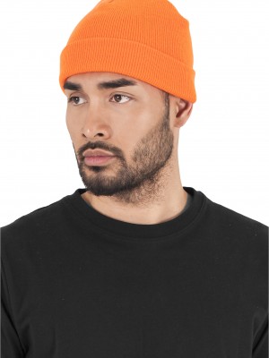 Шапка бийни в оранжев цвят Heavyweight Beanie 