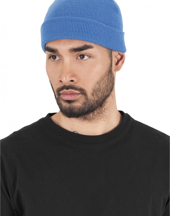 Шапка бийни в син цвят Heavyweight Beanie, Urban Classics, Шапки бийнита - Complex.bg