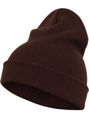 Шапка бийни в кафяв цвят Heavyweight Long Beanie 