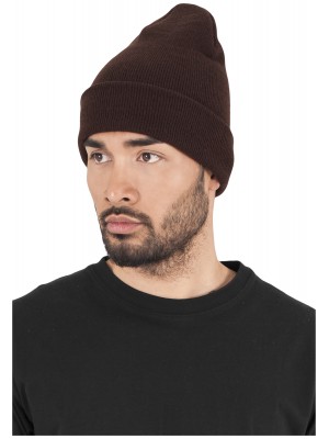 Шапка бийни в кафяв цвят Heavyweight Long Beanie 