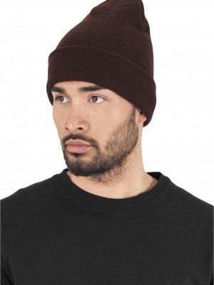 Шапка бийни в кафяв цвят Heavyweight Long Beanie 