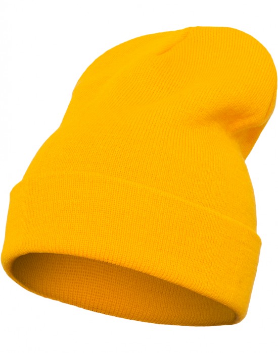 Шапка бийни в жълт цвят Heavyweight Long Beanie gold, Urban Classics, Шапки бийнита - Complex.bg