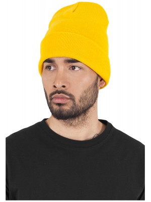 Шапка бийни в жълт цвят Heavyweight Long Beanie gold 