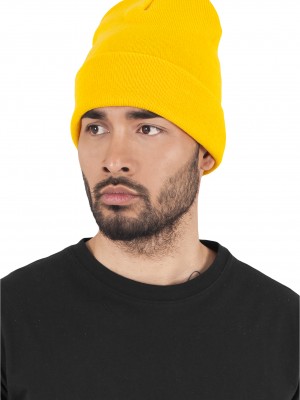 Шапка бийни в жълт цвят Heavyweight Long Beanie gold 