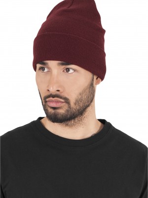Шапка бийни в тъмночервен цвят Heavyweight Long Beanie 