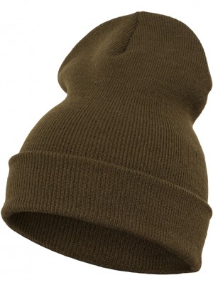 Шапка бийни в масленозелен цвят Heavyweight Long Beanie 