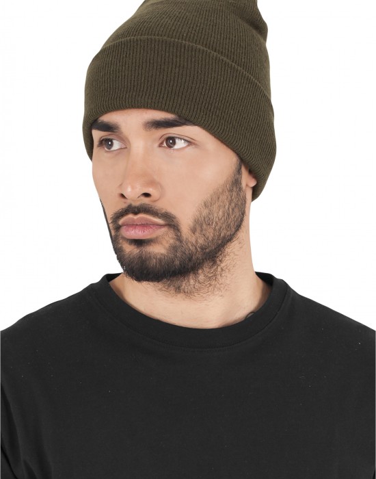 Шапка бийни в масленозелен цвят Heavyweight Long Beanie, Urban Classics, Шапки бийнита - Complex.bg