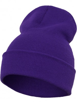 Шапка бийни в лилав цвят Heavyweight Long Beanie 