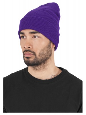Шапка бийни в лилав цвят Heavyweight Long Beanie 
