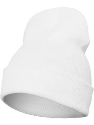 Шапка бийни в бял цвят Heavyweight Long Beanie 