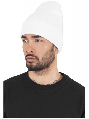 Шапка бийни в бял цвят Heavyweight Long Beanie 