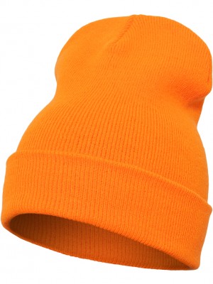 Шапка бийни в оранжев цвят Heavyweight Long Beanie 