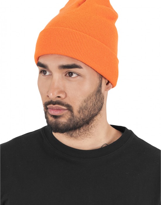 Шапка бийни в оранжев цвят Heavyweight Long Beanie, Urban Classics, Шапки бийнита - Complex.bg