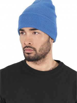 Шапка бийни в син цвят Heavyweight Long Beanie