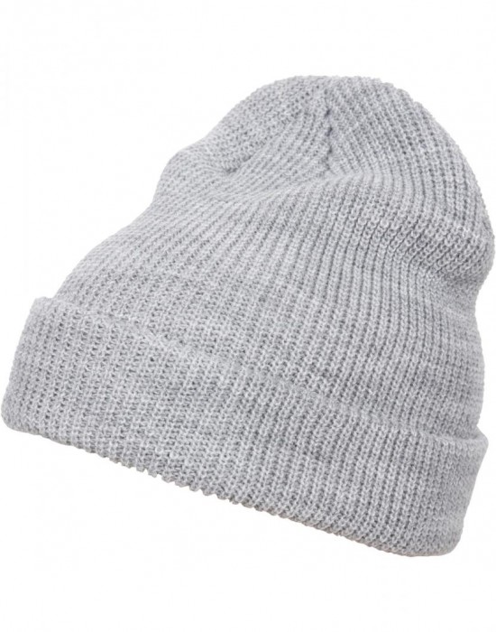 Шапка бийни в сив цвят Long Knit Beanie, Urban Classics, Шапки бийнита - Complex.bg