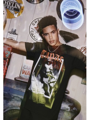 2Pac /  Tupac California Love Мъжка черна тениска Mister Tee 2Pac /  Tupac California Love Мъжка черна тениска Mister Tee