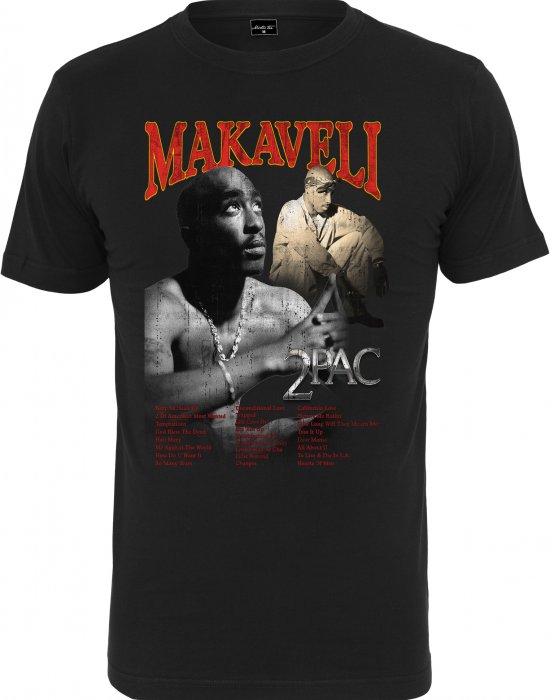 2Pac / Tupac Черна тениска Makaveli Best Songs, 2Pac, Тениски - Complex.bg