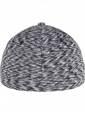 Шапка с козирка в тъмносин меланж FLEXFIT DELTA UNIPANEL CAP melange navy  Шапка с козирка в тъмносин меланж FLEXFIT DELTA UNIPANEL CAP melange navy