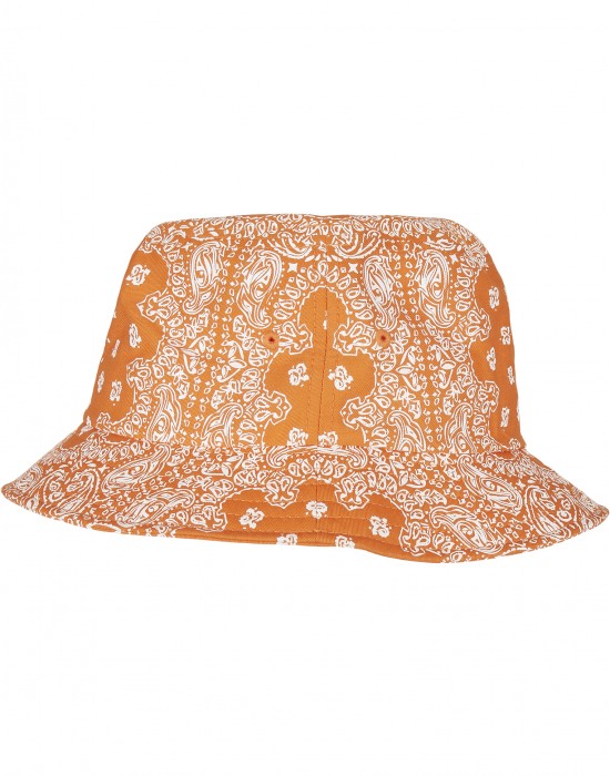 Шапка идиотка в оранжев бандана дизайн Bandana Print Bucket Hat, Urban Classics, Идиотки - Complex.bg