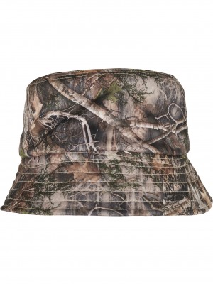 Зимна шапка идиотка с две лица Sherpa Real Tree Camo Reversible Bucket Hat 