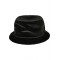 Кадифена шапка идиотка в черен цвят Velvet Bucket Hat 