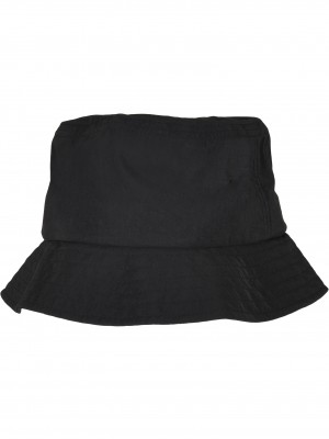 Шапка идиотка от водоотблъскваща материя в черен цвят Water Repellent Bucket Hat 