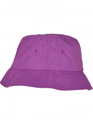 Шапка идиотка от водоотблъскваща материя в лилав цвят Water Repellent Bucket Hat 