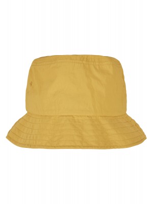 Шапка идиотка от водоотблъскаваща материя в жълт цвят Water Repellent Bucket Hat 
