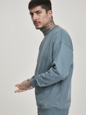 Мъжка изчистена блуза в синьо Urban Classics dusty blue