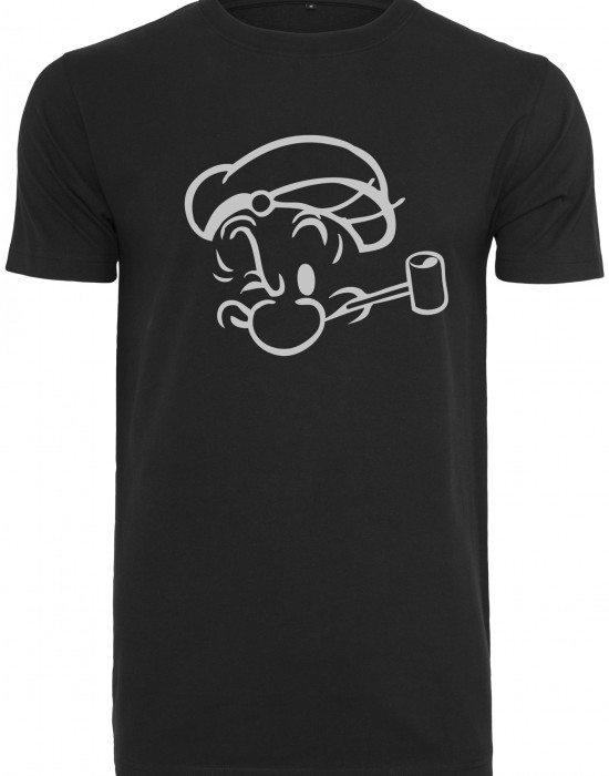 Мъжка тениска в черен цвят Merchcode Popeye Face Sketch, MERCHCODE, Тениски - Complex.bg
