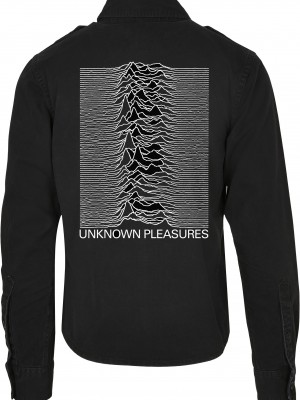 Мъжка риза Joy Division Up Vintage от Merchcode в черен цвят
