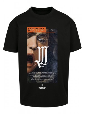 Мъжка тениска в черен цвят Mister Tee Dusa Painting