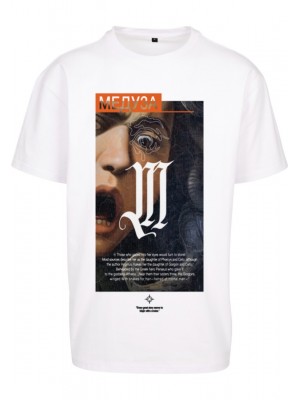 Мъжка тениска в бял цвят Mister Tee Dusa Painting 