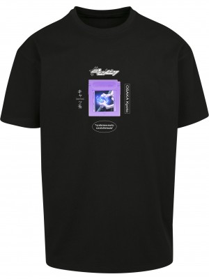 Мъжка тениска в черен цвят Mister Tee Catch Em 