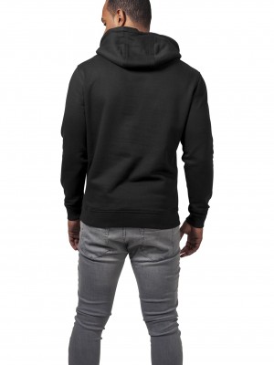 Мъжки изчистен черен суичър Urban Classics