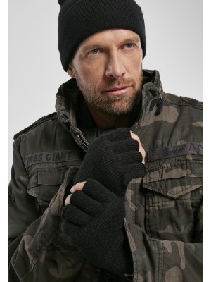 Черни плетени ръкавици без пръсти Brandit Finger Stall 