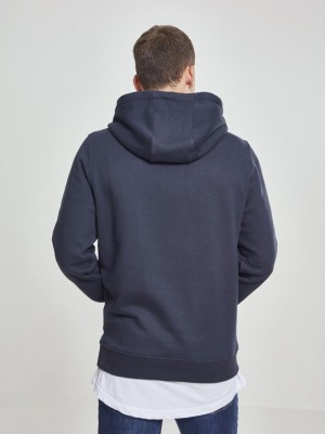 Мъжки изчистен тъмносин суичър Urban Classics navy