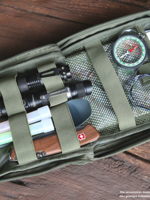 Чантичка за система Molle в масленозелен цвят Brandit Snake Molle Pouch 