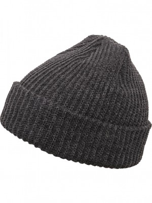 Шапка бийни в тъмносив цвят Rib Beanie 