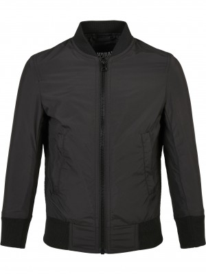 Детски бомбър в черен цвят Urban Classics