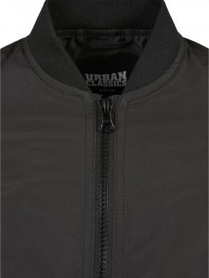 Детски бомбър в черен цвят Urban Classics