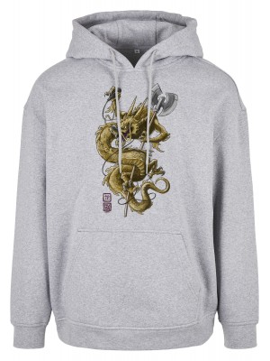 Мъжки суичър в сив цвят Wu Wear Dragon 
