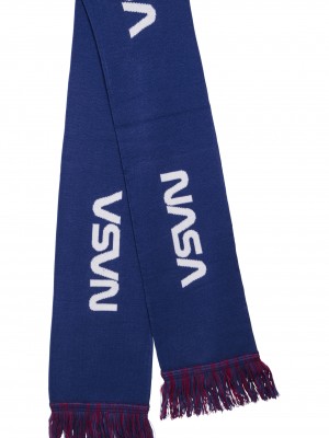 Шал в син цвят Mister Tee NASA