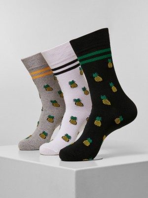 Комплект три чифта чорапи Mister Tee Pineapple