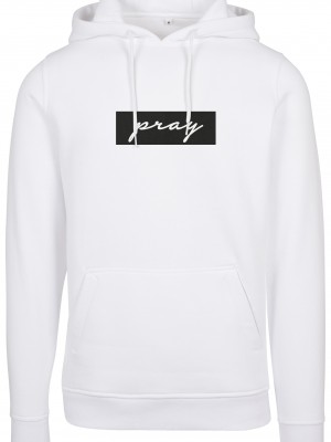 Мъжки суичър в бял цвят Mister Tee Pray 