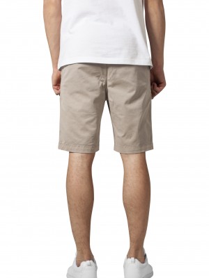 Мъжки къси чино панталони в екрю Urban Classics