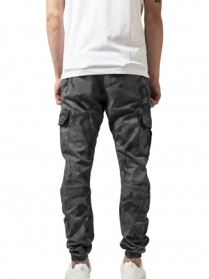 Мъжки камуфлажен карго панталон Urban Classics grey camo